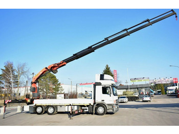 Camión grúa, Camión caja abierta Mercedes-Benz Actros 2546 6x2 Palfinger PK 53002 Crane Kran: foto 3