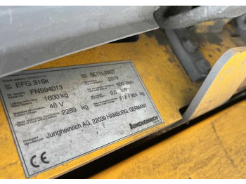 Carretilla elevadora eléctrica Jungheinrich EFG316k: foto 4