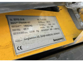 Carretilla elevadora eléctrica Jungheinrich EFG318: foto 4