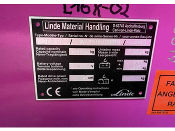 Apilador Linde L16RDG: foto 3 Apilador Linde L16RDG: foto 3