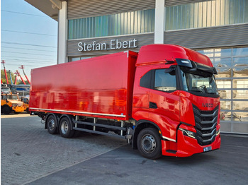 Camión transporte de bebidas Iveco AS260S50Y/FS Schwenkwand LBW 2xAHK CAM Intarder: foto 4