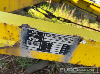 Remolque porta maquinaria Seb International Single Axle Cable Drum Trailer: foto 3