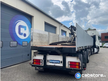 Semirremolque plataforma/ Caja abierta Pacton T3-003 3-assige stenen oplegger 2-assen gestuurd + Kennis  Type 14.000 loopkraan - Rotator - stenenklem: foto 2