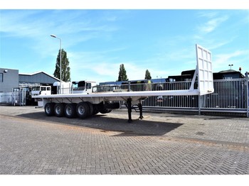 Semirremolque plataforma/ Caja abierta nuevo TMH flatbed 65 tons payload, 4 x BPW leaf spring suspensi: foto 1