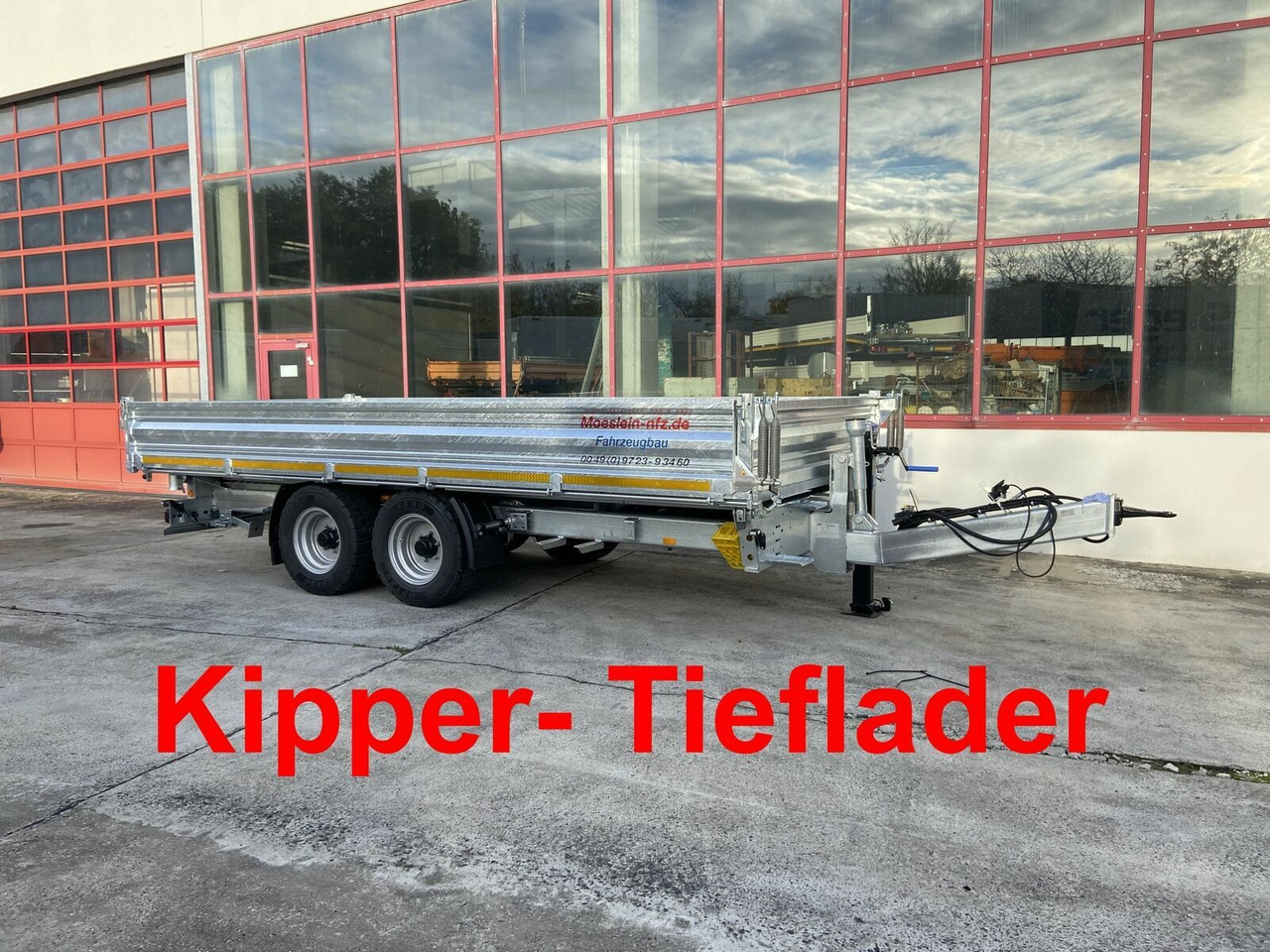 Möslein Kipper Tieflader, Breite Reifen, 5,70 m lang-- - Remolque volquete: foto 1 Möslein Kipper Tieflader, Breite Reifen, 5,70 m lang-- - Remolque volquete: foto 1