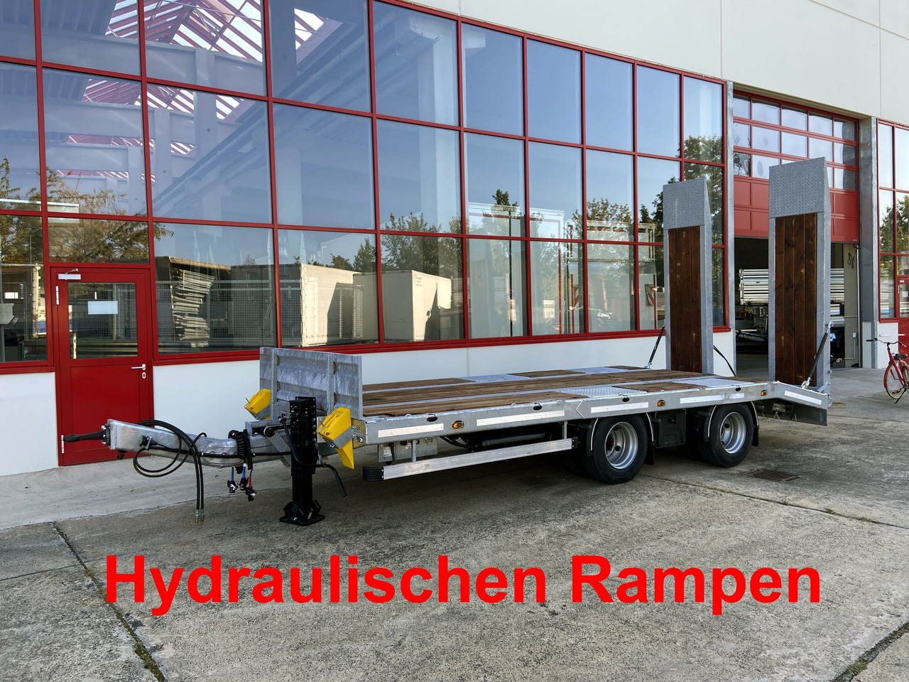 Möslein TT21-6,5 hydr 21 t Tandemtieflader, hydr. Rampen, NEU - Remolque góndola rebajadas: foto 3 Möslein TT21-6,5 hydr 21 t Tandemtieflader, hydr. Rampen, NEU - Remolque góndola rebajadas: foto 3