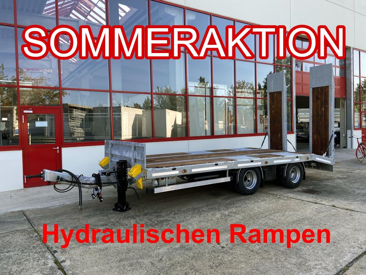 Möslein TT21-7,2 Hydr 21 t Tandemtieflader, hydr. Rampen, NEU - Remolque góndola rebajadas: foto 1 Möslein TT21-7,2 Hydr 21 t Tandemtieflader, hydr. Rampen, NEU - Remolque góndola rebajadas: foto 1