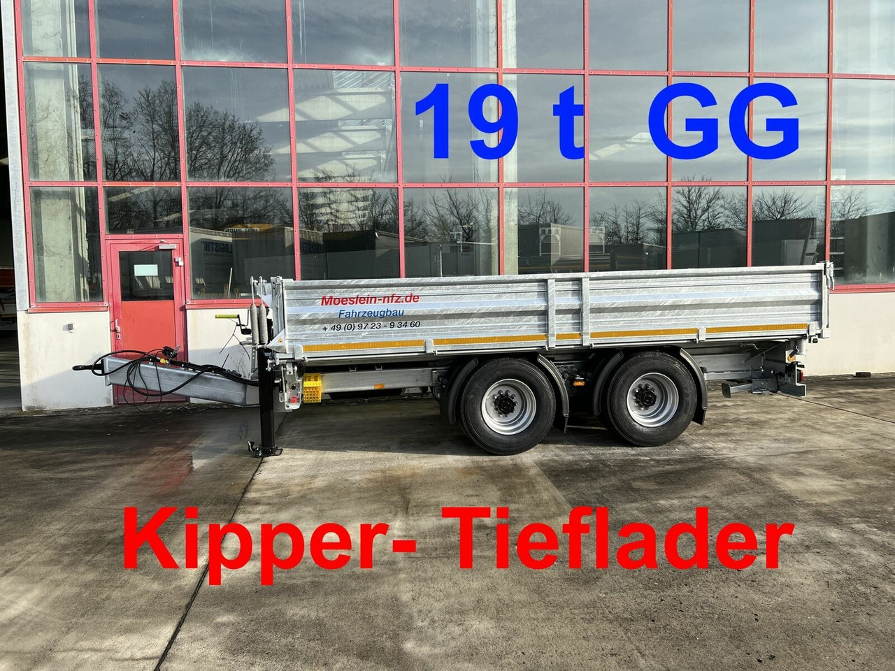 Möslein neuer 19 t Tandemkipper- Tieflader - Remolque volquete: foto 1 Möslein neuer 19 t Tandemkipper- Tieflader - Remolque volquete: foto 1