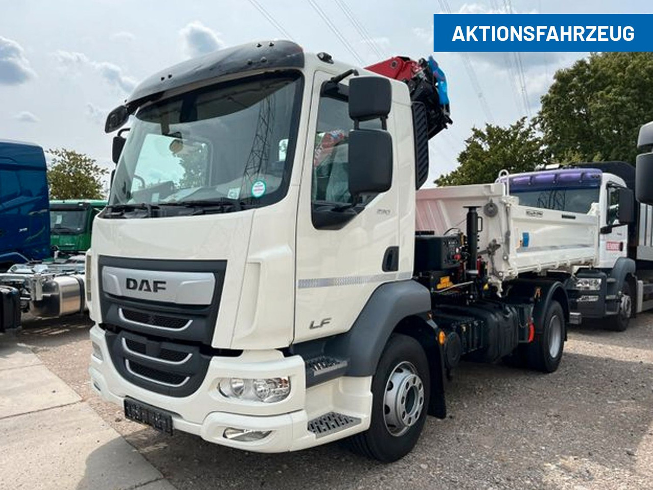 DAF LF 290 16t Meiller Krankipper Tageszulassung DAF LF 290 16t Meiller Krankipper Tageszulassung - Camión volquete, Camión grúa: foto 1 DAF LF 290 16t Meiller Krankipper Tageszulassung DAF LF 290 16t Meiller Krankipper Tageszulassung - Camión volquete, Camión grúa: foto 1