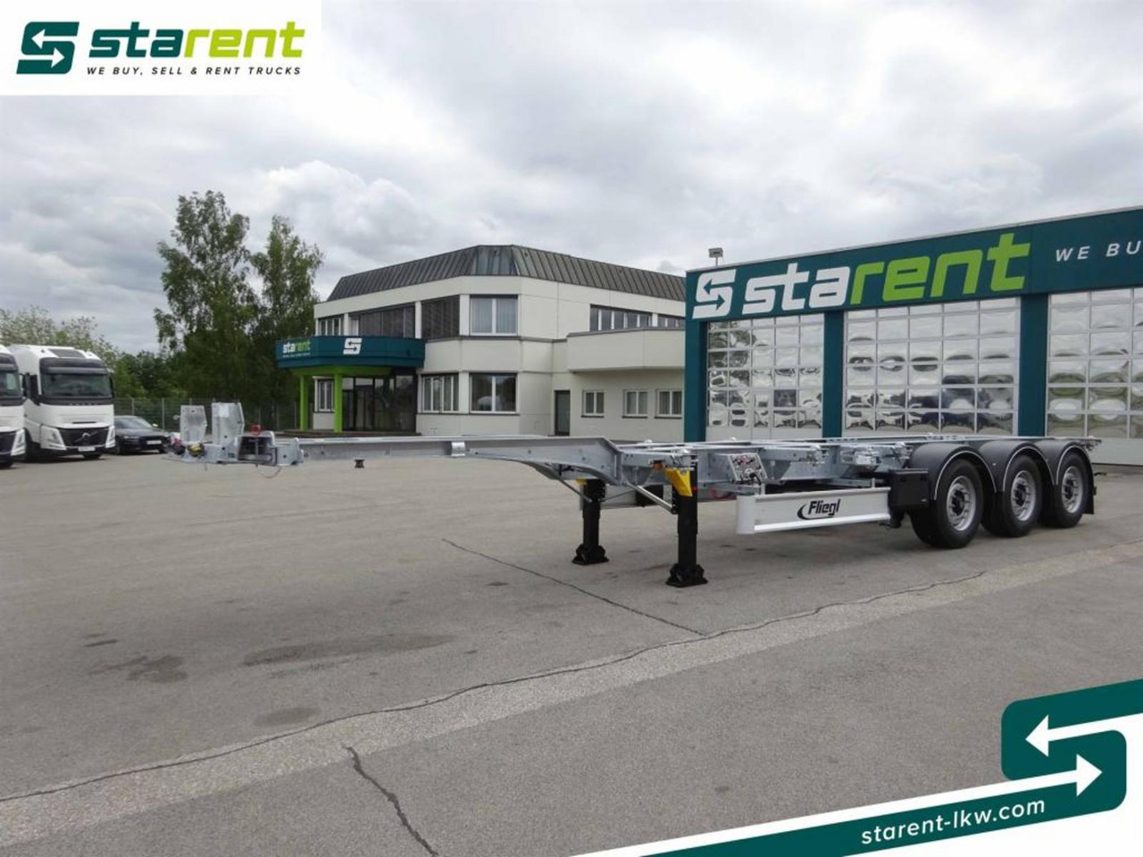 Fliegl Containerchassis ADR, 1x20/2x20/1x30/1x40/1x45 - Semirremolque portacontenedore/ Intercambiable: foto 1 Fliegl Containerchassis ADR, 1x20/2x20/1x30/1x40/1x45 - Semirremolque portacontenedore/ Intercambiable: foto 1