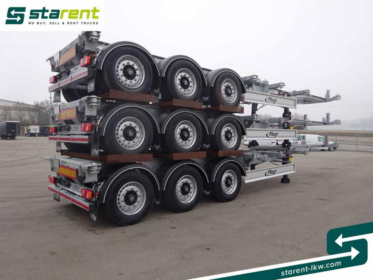 Fliegl Containerchassis ADR, 1x20 / 2x20 / 1x30 / 1x40 - Semirremolque portacontenedore/ Intercambiable: foto 5 Fliegl Containerchassis ADR, 1x20 / 2x20 / 1x30 / 1x40 - Semirremolque portacontenedore/ Intercambiable: foto 5