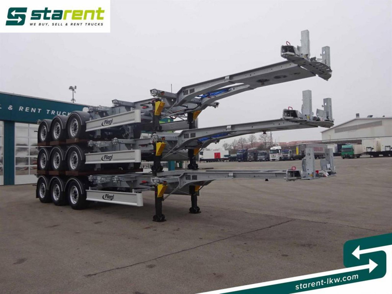 Fliegl Containerchassis ADR, 1x20 / 2x20 / 1x30 / 1x40 - Semirremolque portacontenedore/ Intercambiable: foto 3 Fliegl Containerchassis ADR, 1x20 / 2x20 / 1x30 / 1x40 - Semirremolque portacontenedore/ Intercambiable: foto 3