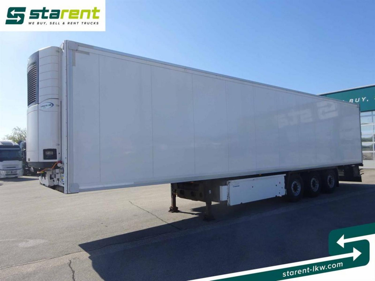 Krone Carrier Vector 1950 Doppelstock Liftachse Trennw. - Semirremolque frigorífico: foto 1 Krone Carrier Vector 1950 Doppelstock Liftachse Trennw. - Semirremolque frigorífico: foto 1