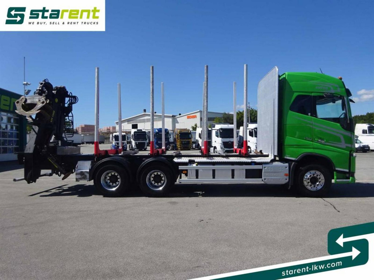 Volvo FH16 750 6x4 Holzaufbau mit Kran (Tajfun LIV120Z) - Camión forestal: foto 4 Volvo FH16 750 6x4 Holzaufbau mit Kran (Tajfun LIV120Z) - Camión forestal: foto 4