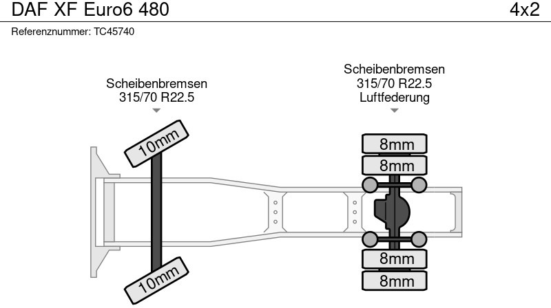 Cabeza tractora DAF XF Euro6 480: foto 7