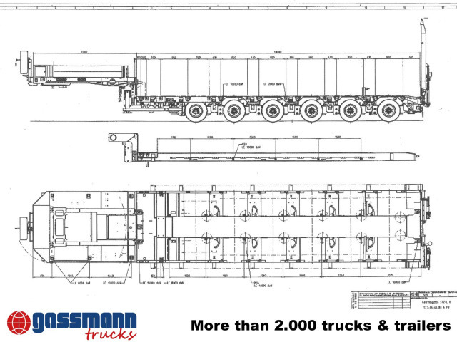 Goldhofer STZ-L 6-67/80 A, 6 Achsen, 86.000kg Ges.-Gew. - Semirremolque góndola rebajadas: foto 4 Goldhofer STZ-L 6-67/80 A, 6 Achsen, 86.000kg Ges.-Gew. - Semirremolque góndola rebajadas: foto 4