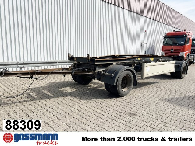 Hüffermann HSA 18.70 L Schlittenabroller - Remolque multilift/ Portacontenedores de cadenas: foto 1 Hüffermann HSA 18.70 L Schlittenabroller - Remolque multilift/ Portacontenedores de cadenas: foto 1
