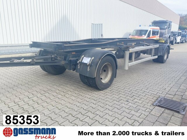 Hüffermann HSA 18.70 Schlittenabroller - Remolque multilift/ Portacontenedores de cadenas: foto 1 Hüffermann HSA 18.70 Schlittenabroller - Remolque multilift/ Portacontenedores de cadenas: foto 1