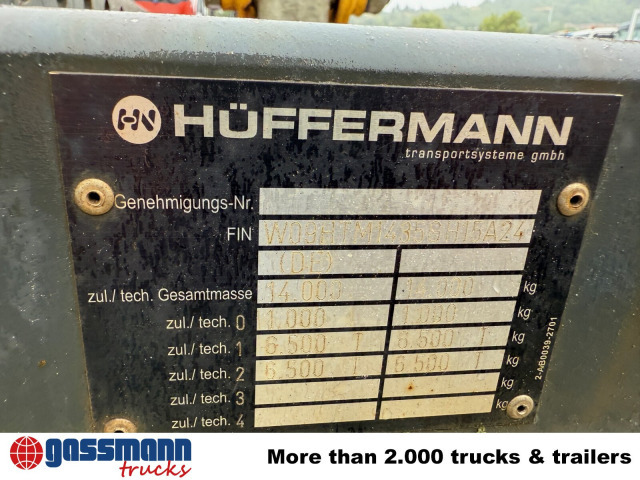 Hüffermann HTM 13.35 P Absetzanhänger - Remolque portacontenedore/ Intercambiable: foto 2 Hüffermann HTM 13.35 P Absetzanhänger - Remolque portacontenedore/ Intercambiable: foto 2