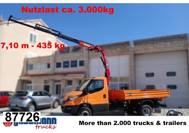 Iveco Daily 70C18H 4x2 mit Kran HMF 340-K3, Funk - Camión volquete, Camión grúa: foto 1 Iveco Daily 70C18H 4x2 mit Kran HMF 340-K3, Funk - Camión volquete, Camión grúa: foto 1