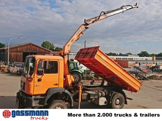 MAN 19.293 4x4 BL mit Kran Meiller MK77RS2 - Camión volquete, Camión grúa: foto 3 MAN 19.293 4x4 BL mit Kran Meiller MK77RS2 - Camión volquete, Camión grúa: foto 3