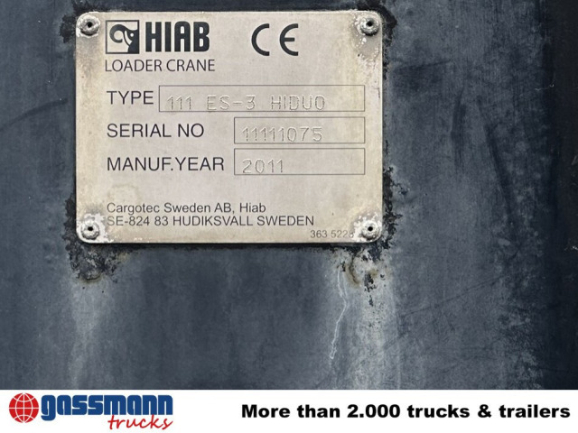 MAN TGM 18.290 4x2 LL, EEV, Kran Hiab XS 111 ES-3 - Camión volquete, Camión grúa: foto 2 MAN TGM 18.290 4x2 LL, EEV, Kran Hiab XS 111 ES-3 - Camión volquete, Camión grúa: foto 2