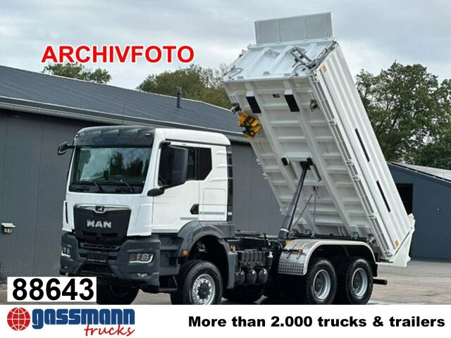 MAN TGS 26.470 6x6 BB, Hohe Bauart, Navi, - Camión volquete: foto 1 MAN TGS 26.470 6x6 BB, Hohe Bauart, Navi, - Camión volquete: foto 1