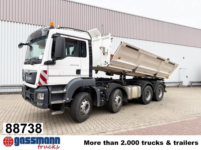 MAN TGS 35.460 8X4 BB, Meiller Bordmatik, Rollplane, - Camión volquete: foto 1 MAN TGS 35.460 8X4 BB, Meiller Bordmatik, Rollplane, - Camión volquete: foto 1