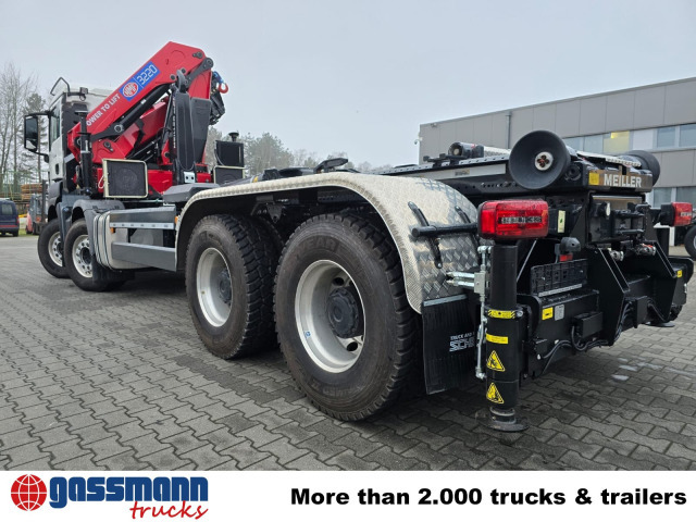MAN TGS 35.480 8X4 BL, Intarder, Kran HMF 3220-K6, - Camión multibasculante, Camión grúa: foto 4 MAN TGS 35.480 8X4 BL, Intarder, Kran HMF 3220-K6, - Camión multibasculante, Camión grúa: foto 4