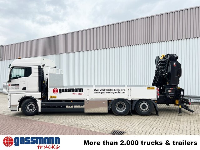 MAN TGX 26.510 6x2-4 LL, Kran Hiab X-HiPro 548 E-8, - Camión caja abierta, Camión grúa: foto 2 MAN TGX 26.510 6x2-4 LL, Kran Hiab X-HiPro 548 E-8, - Camión caja abierta, Camión grúa: foto 2