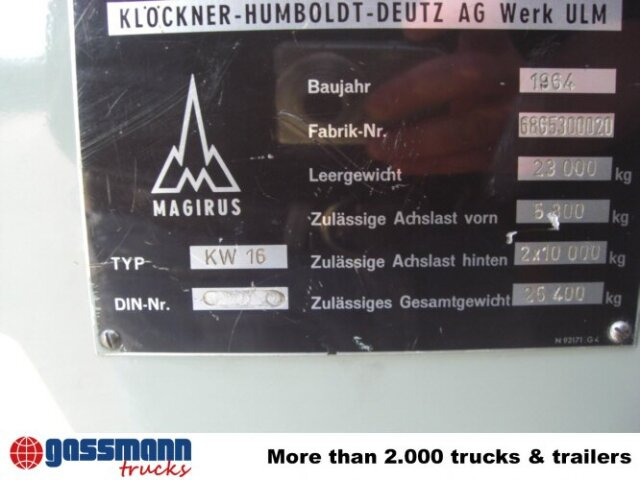 Magirus Deutz Magirus Uranus 250D 22 KW16 - Camión de bomberos, Camión grúa: foto 4 Magirus Deutz Magirus Uranus 250D 22 KW16 - Camión de bomberos, Camión grúa: foto 4