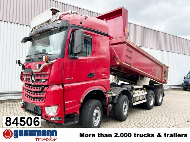 Mercedes-Benz Arocs 3263 8x4/4, Retarder, Stahlmulde ca.14m³, - Camión volquete: foto 1 Mercedes-Benz Arocs 3263 8x4/4, Retarder, Stahlmulde ca.14m³, - Camión volquete: foto 1