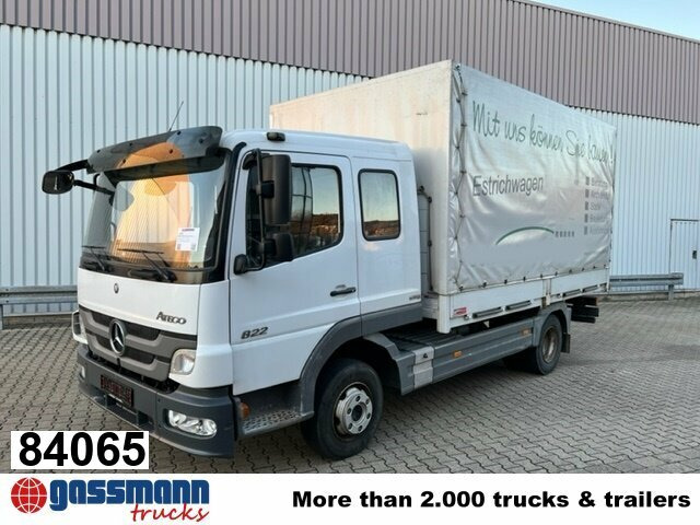 Mercedes-Benz Atego 822 4x2, Doka mit Kombisitzbank - Camión caja abierta: foto 1 Mercedes-Benz Atego 822 4x2, Doka mit Kombisitzbank - Camión caja abierta: foto 1