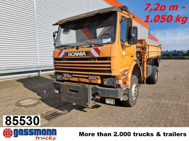 Scania 93H 250 4x4 mit Kran Palfinger PK8000, - Camión volquete, Camión grúa: foto 1 Scania 93H 250 4x4 mit Kran Palfinger PK8000, - Camión volquete, Camión grúa: foto 1
