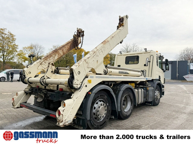 Scania P 320 6x2-4, Lenk-/Liftachse, Tele-Absetzanlage, - Camión portacontenedor de cadenas: foto 4 Scania P 320 6x2-4, Lenk-/Liftachse, Tele-Absetzanlage, - Camión portacontenedor de cadenas: foto 4
