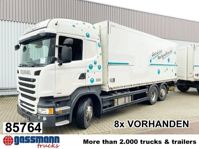 Scania R450 LB 6x2-4 Getränkekoffer, Retarder, - Camión caja cerrada: foto 1 Scania R450 LB 6x2-4 Getränkekoffer, Retarder, - Camión caja cerrada: foto 1