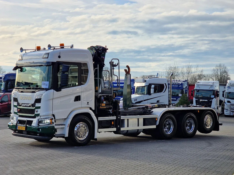 Scania G500 XT 8x4*4 - HMF 2820K Crane - AJK 20T Hooklift - Retarder - Full air - Like new - Camión multibasculante, Camión grúa: foto 5 Scania G500 XT 8x4*4 - HMF 2820K Crane - AJK 20T Hooklift - Retarder - Full air - Like new - Camión multibasculante, Camión grúa: foto 5