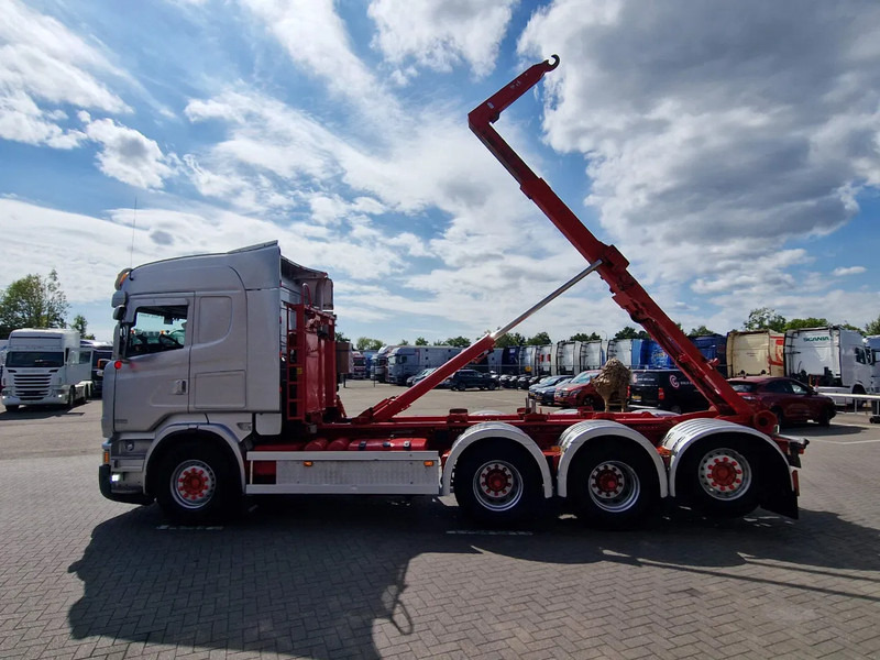 Camión multibasculante Scania R490 8x4*4 - HIAB XR24SL58 24T hooklift - Euro 6 - Full air - Steering axle: foto 6