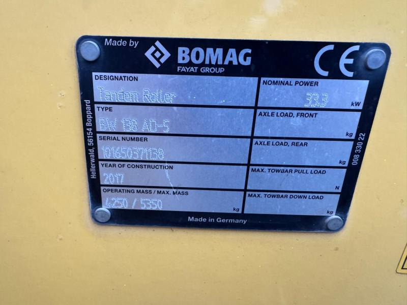 Apisonadora de asfalto Bomag BW138 AD-5: foto 14
