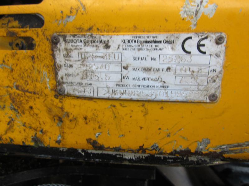 Miniexcavadora Kubota U25: foto 7