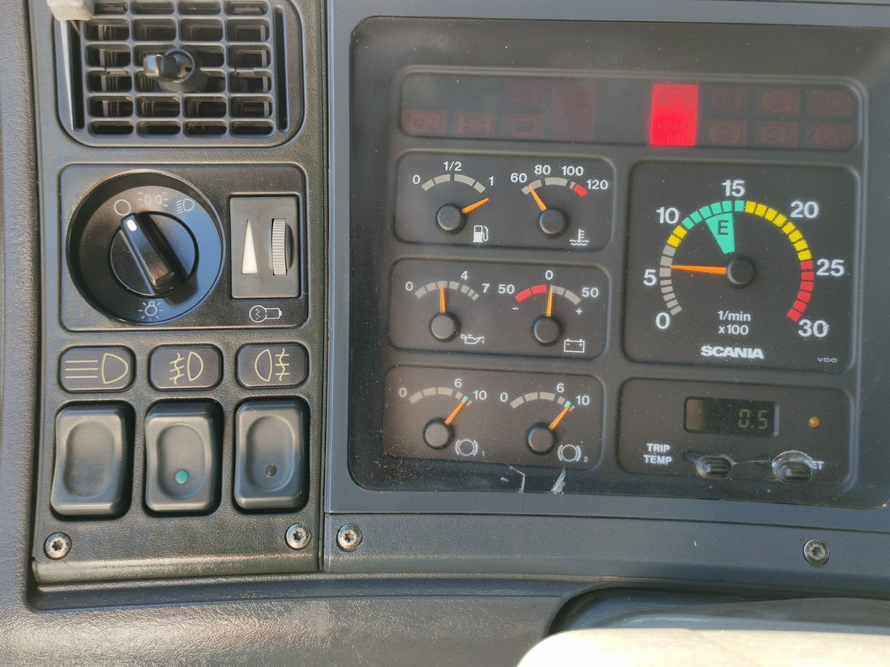 Camión caja abierta, Camión grúa Scania 124L 420 6x2 Retarder HDS FASSI F170 Budowlanka: foto 23