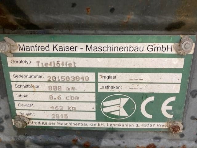 Cazo para excavadora Kaiser Tieflöffel 800mm SW48 Likufix: foto 10 Cazo para excavadora Kaiser Tieflöffel 800mm SW48 Likufix: foto 10