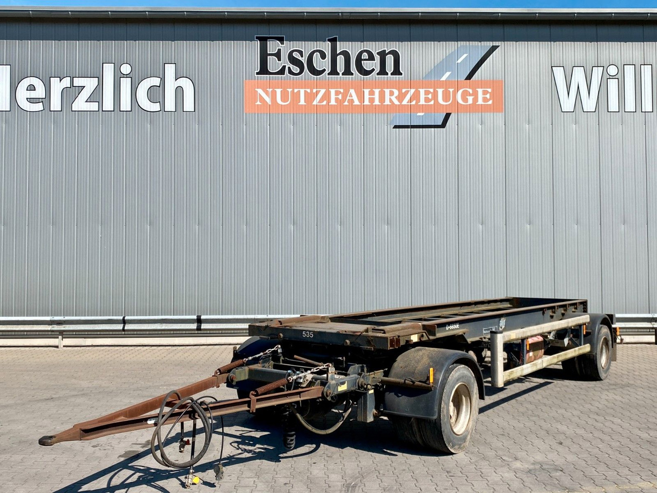 Hüffermann HSA 18.65 | Reifenprofil: 75%*Blatt*50mm Zugauge - Remolque multilift/ Portacontenedores de cadenas: foto 1 Hüffermann HSA 18.65 | Reifenprofil: 75%*Blatt*50mm Zugauge - Remolque multilift/ Portacontenedores de cadenas: foto 1