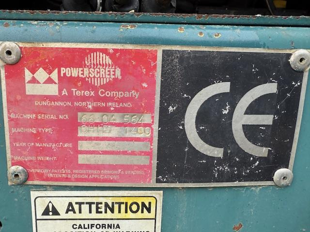Terex Powerscreen Chieftain 1400 - Cribadora: foto 5 Terex Powerscreen Chieftain 1400 - Cribadora: foto 5