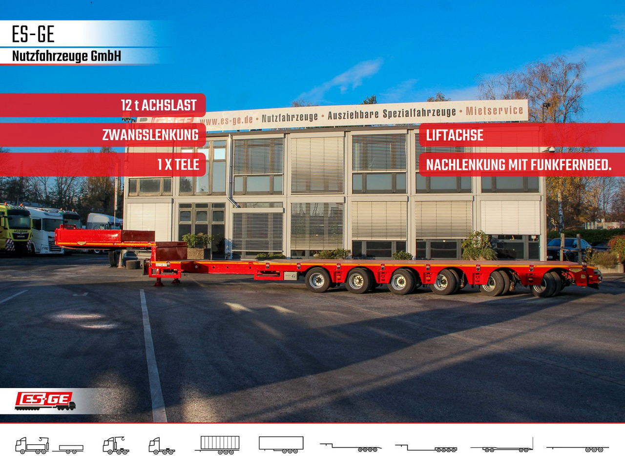 Broshuis 6-Achs-Satteltieflader - teleskopierbar - Semirremolque góndola rebajadas: foto 1 Broshuis 6-Achs-Satteltieflader - teleskopierbar - Semirremolque góndola rebajadas: foto 1