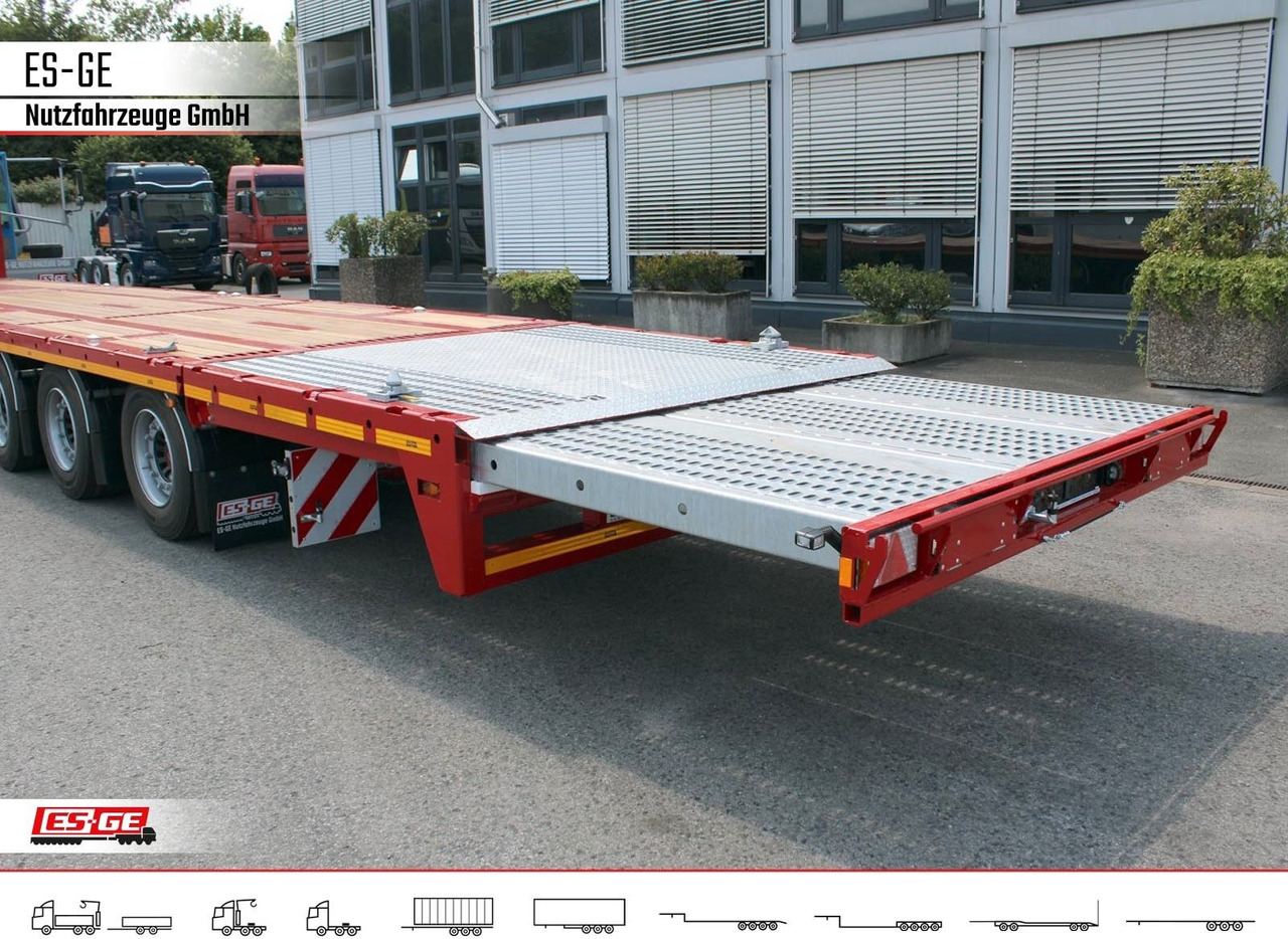 ES-GE 3-Achs Megatrailer, hydr. Heckabsenkung - Semirremolque plataforma/ Caja abierta: foto 5 ES-GE 3-Achs Megatrailer, hydr. Heckabsenkung - Semirremolque plataforma/ Caja abierta: foto 5