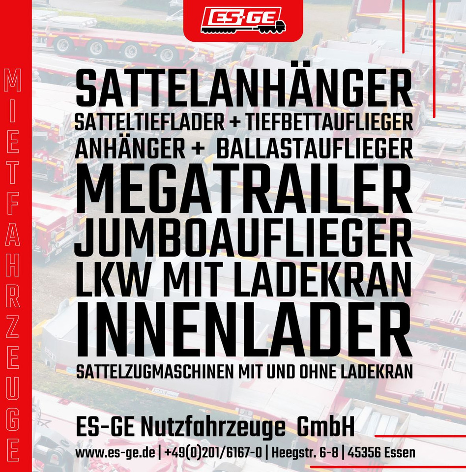 ES-GE 3-Achs-Satteltieflader mit Radmulden - Semirremolque góndola rebajadas: foto 5 ES-GE 3-Achs-Satteltieflader mit Radmulden - Semirremolque góndola rebajadas: foto 5