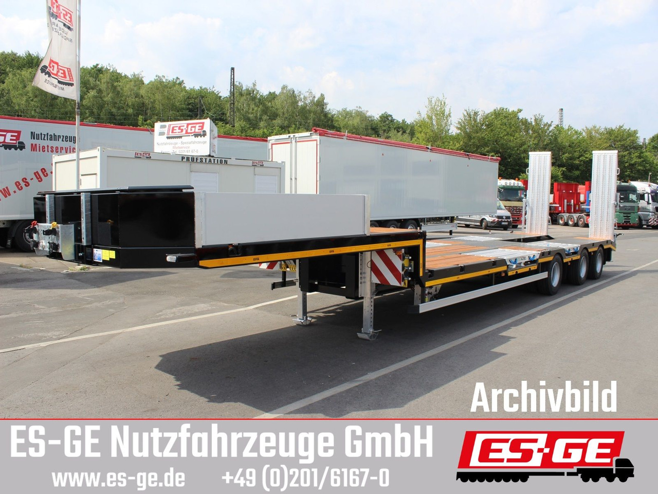 ES-GE 3-Achs-Satteltieflader mit Radmulden - Semirremolque góndola rebajadas: foto 1 ES-GE 3-Achs-Satteltieflader mit Radmulden - Semirremolque góndola rebajadas: foto 1