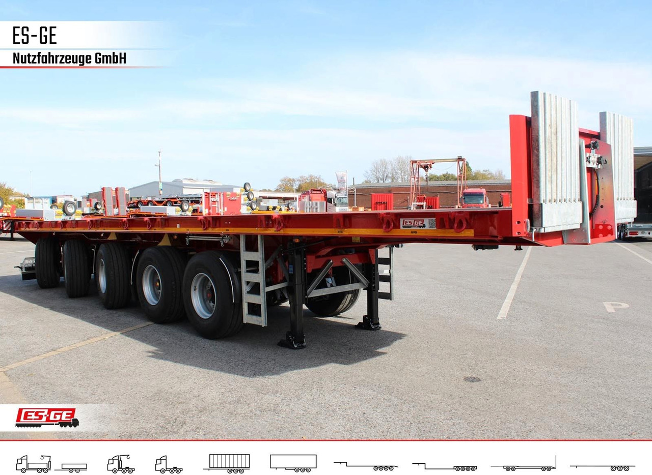 ES-GE 5-Achs-Ballastauflieger - Semirremolque plataforma/ Caja abierta: foto 1 ES-GE 5-Achs-Ballastauflieger - Semirremolque plataforma/ Caja abierta: foto 1