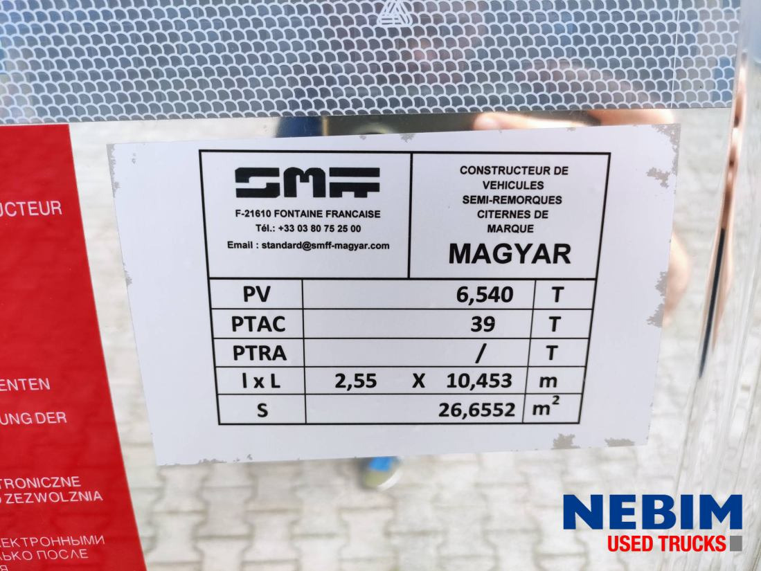 Semirremolque cisterna nuevo Magyar GM-2B-02 - 32.000Ltr - Food - NEW / Nieuw / NEU: foto 11 Semirremolque cisterna nuevo Magyar GM-2B-02 - 32.000Ltr - Food - NEW / Nieuw / NEU: foto 11